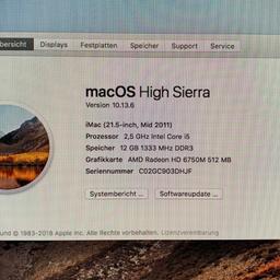 Verkaufe meinen iMAC 21,5-inch Mid2011
500 GB HD SATA-Festplatte
12GB RAM
Kabelloser Tastatur und Magic-Mouse.
Das Display hat einen Fehler (siehe Fotos)
Bei der Magic-Mouse fehlt der Batteriedeckel.
Der Mac funktioniert einwandfrei und wurde neu installiert.