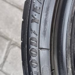 Top brand Goodyear Efficiency 225x40x18 Matching pair with 8mm Tread so as new. Zero damage, Zero repairs. Not cheap budget tyres these are 85 each new. Price is Firm.