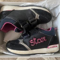 In very good condition (only heel worn slightly) see photos Geox suede trainers offering lots more wear. Easy fastening. Clean. From pet free/smoke free home
Grab a bargain