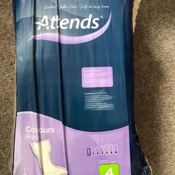Available from postcodes TS6 or DL2
💦~~~💧~~~💦~~~💧~~~💦~~~💧
Attends Contour Regular Incontinence pads.
Size 4
Pack quantity 42
Shaped pads for moderate incontinence.
10+ packs available….

💦~~~💧~~~💦~~~💧~~~💦~~~💧6