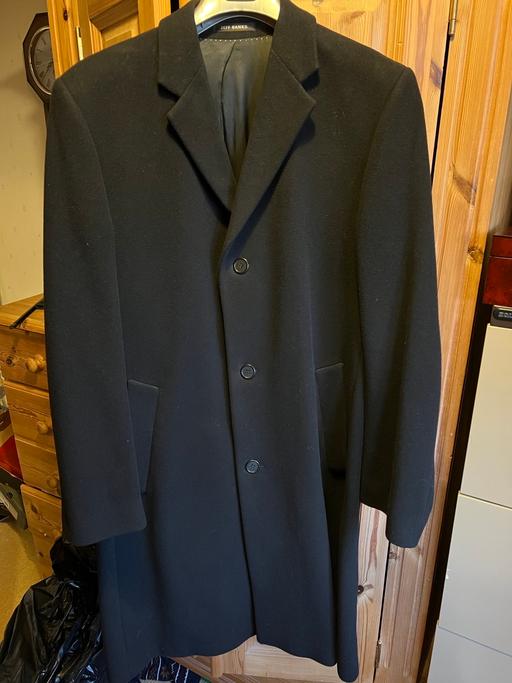 Buy & Sell Warwickshire Nuneaton and Bedworth - Photos for Jeff Banks Black Wool/Cashmere Long Coat