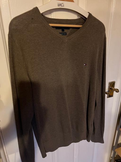 Buy & Sell Warwickshire Nuneaton and Bedworth - Photos for Tommy Hilfiger Mens Cotton Brown Jumper