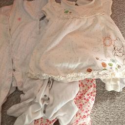 small bundle of 0-3 months girls clothes free to collect