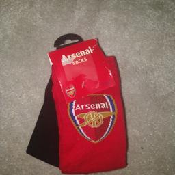 I have these pack of 2 pairs of Arsenal football socks in red & black. They're for sizes 4 - 6.5. Collection preferred from Dagenham or I can post them at your expense. I ACCEPT PAYPAL BUT NOT SHPOCK WALLET SO PLEASE ONLY MAKE A "COLLECTION ONLY OFFER " EVEN IF YOU WANT ME TO POST THEM THANKS. Please check my feedback & other things available.