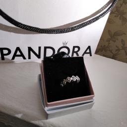 BRAND NEW GENUINE PANDORA SILVER ROSE RING SIZE 54 WITH PANDORA BOX AND BAG. PICK UP ONLY PLEASE