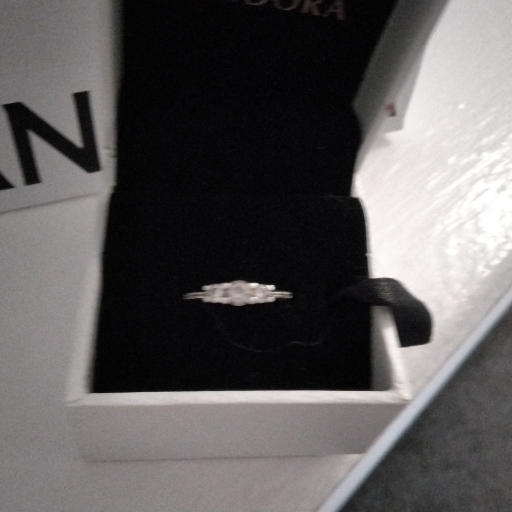 PANDORA SPARKLE RING NEW WITH BOX AND BAG SIZE 54 PICK UP ONLY PLEASE.