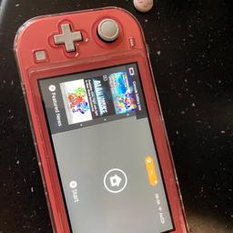 Switch lite pink with charger no games 
Excellent condition 
No longer used always had a case and screen protector on 
Comes with flower joycon grips