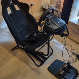 Logitech G920 steering wheel, pedals and H shifter all work perfectly fine.

Little use to be honest

Complete with the X Rocker Chair

Xbox or PC