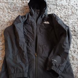 excellent condition winter coat fleece type lined. large junior boys, sons name wrote inside so you will need to cover it.