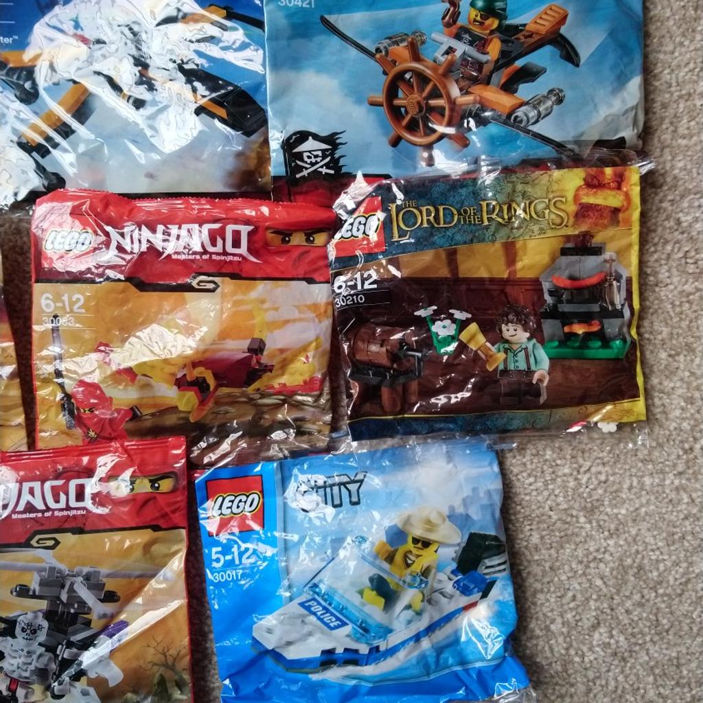 Lego polybags X8 bags, assorted bags, all brand new in original packaging, never opened.
Sold as seen, collection only.
Please check out my other listings too as I have lots of other items for sale..