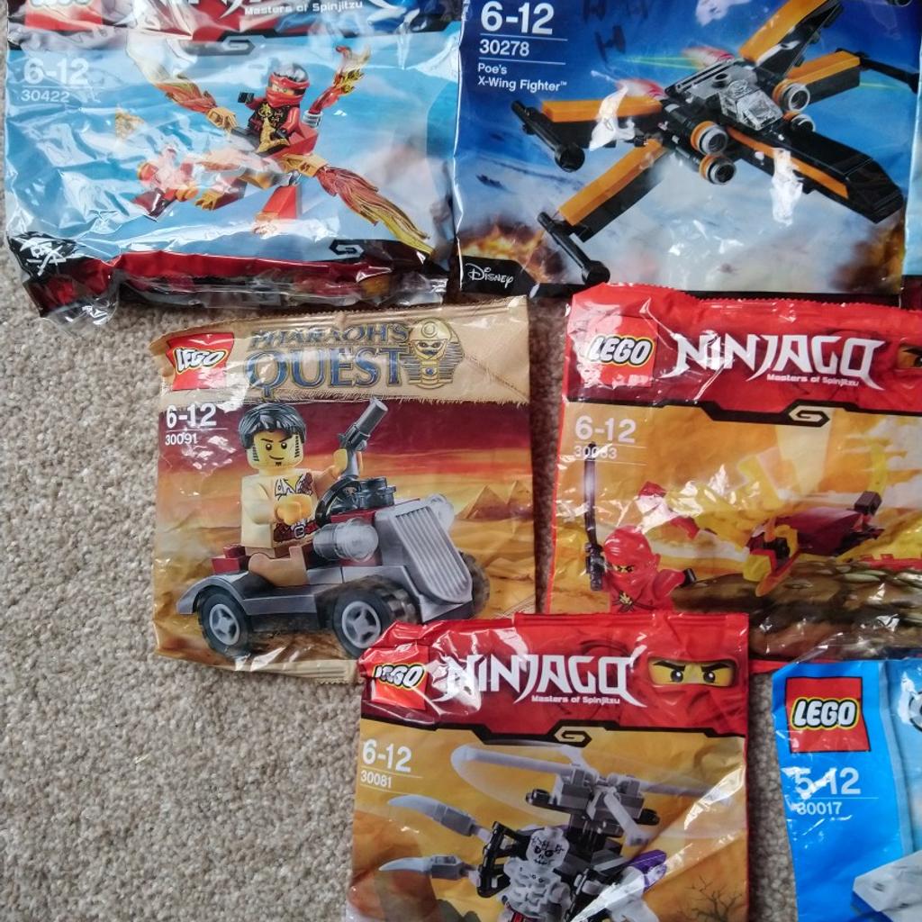 Lego polybags X8 bags, assorted bags, all brand new in original packaging, never opened.
Sold as seen, collection only.
Please check out my other listings too as I have lots of other items for sale..
