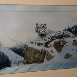 verkaufe bild mit tiger 1m ×70 cm