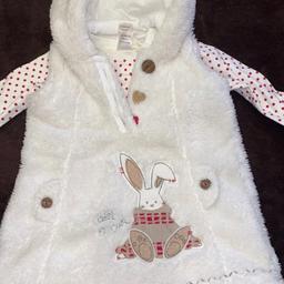 Next fleece dress and long vest top, age 6-9 month, excellent condition, from a smoke and pet free home.