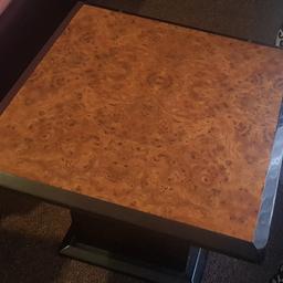 Stand up side table with a marble top , has been used , not damaged and in perfect condition