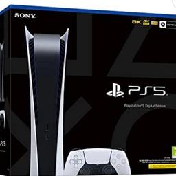 Zum verkaufen eine PlayStation fünf digital ungeöffnet mit Rechnung und Garantie