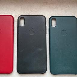 Verkaufe I Phone XS Max Handyhüllen von Apple mit leichten Gebrauchsspuren siehe Bilder.
Rot, Schwarz, Grün ist verkauft
Versicherter Versand muss extra bezahlt werden.

Je 15€