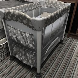 Travel baby cot with mattress used but in good condition