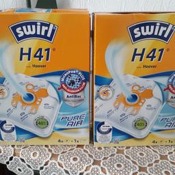 1 Packungen neue Staubsaugerbeutel swirl H41 , 5,00 €.