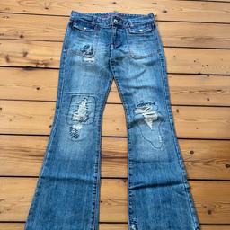 Superschöne, neuwertige Destroyed Jeans von Abercrombie & Fitch in Gr. S (US Gr. 6) mit Reißverschluss, wie neu…!

Privatverkauf ohne Gewährleistung
Tierfreier Nichtraucherhaushalt
Versand zuzüglich Versandkosten

#abercrombieandfitchjeans #destroyedjeans #rippedjeans #retrojeans #vintagejeans #jeans #damenjeans #neuwertig #abercrombiejeans
