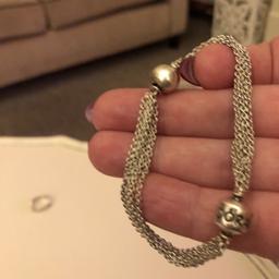 Beautiful silver chain with one clasp