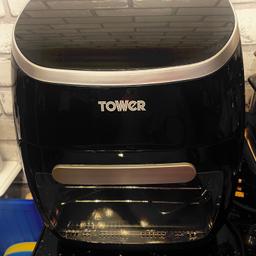 Tower air fryer also does rotisserie, dehydrates, roast and bakes etc, only used once as you can see it’s like new, no offers as these are double to buy new
