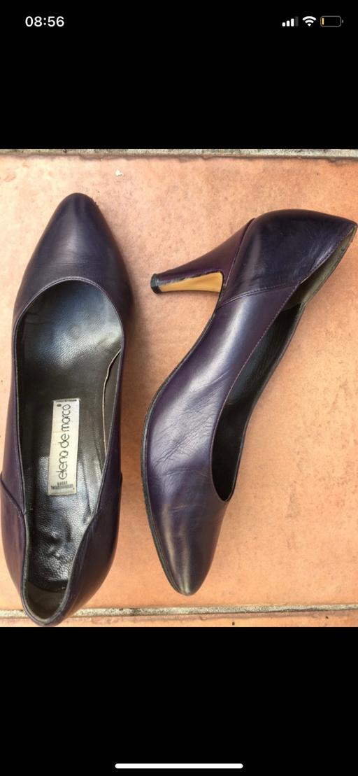 Buy & Sell South West London Kingston upon Thames - Photos for Vintage Elena De Marco court shoes in plum