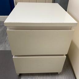 Ikea bedside table 
Some wear and tear in pic 
White