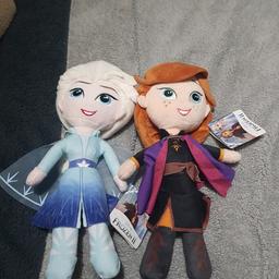 Disney 
Elsa and Ana soft toys
New with tags.