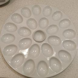White glass egg plate, great condition.
Pick up from Rochdale.