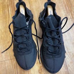 Mens all black Nike react trainers. Size 6 or would fit a size 7 womens