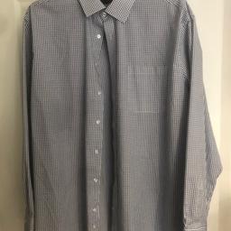 Marks & Spencer’s Men’s checked smart dress shirt brand-new and unworn. Collar size 18