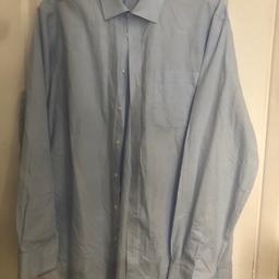 Marks & Spencer’s blue dress shirt new and unused. Collar size 18.
