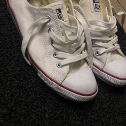 converse trainers in okay condition