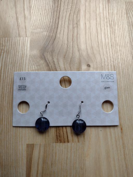 Buy & Sell Barnet Edgware - Barnet - Photos for M&S blue glass earrings