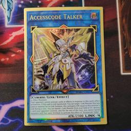 Hi there,

Up for sale is Accesscode Talker, Premium Gold Rare, MGED-EN037 First Edition, Mint condition, pulled straight from Maximum Gold El Dorado set.

Check out my other items, more different Yugioh cards available.

Discount available if multiple cards purchased.