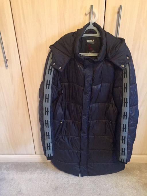 Buy & Sell Surrey Tandridge - Photos for Hoodrich Padded Long Black Hooded Coat