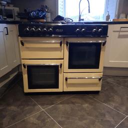 works fine just the oven door could do with a new catch needs a bit of a slam to shut doest effect use, needs a clean. grill is confusing but never used to 5 gas hobs ,hot plate,oven is electric. pick up only quick sale need gone as asap.