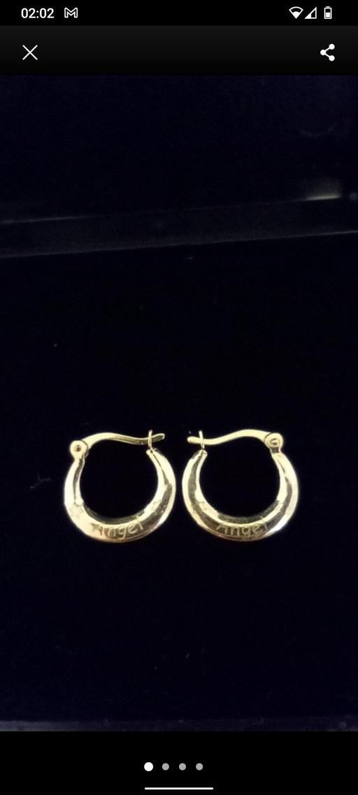 Buy & Sell West Midlands Sandwell - Photos for girls 9ct gold angel earrings new