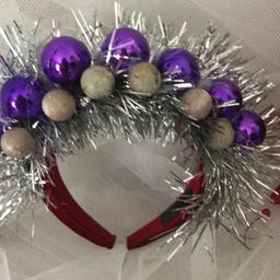 Hand made Christmas headbands would fit upto ladies 07545218805