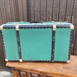 Vintage Koffer Reisekoffer Überseekoffer Holz