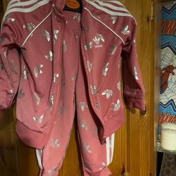 Selling size 12-18 month pink adidas tracksuit brought from JD again only worn a handful of time