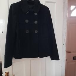ladies black wool coat size 10
in good condition 
from Dorothy perkins