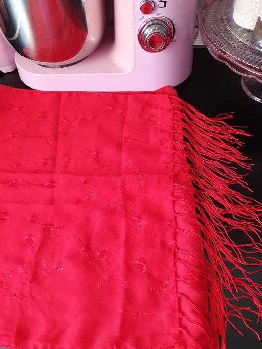 Buy & Sell West Midlands Dudley - Photos for ladies red fringe scarf / wrap / shawl