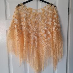 ladies fringed poncho
one size
bnwot
unworn
unwanted gift
sparkle detail
ideal over dresses / beachwear/ tops etc
COLLECTION ONLY