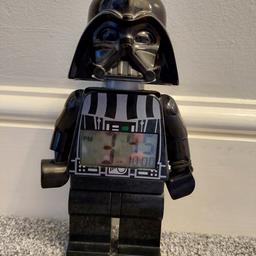 Darth Vader Lego figure digital clock.
Alarm can be set.

From a smoke and pet free home.