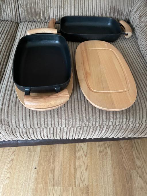 Buy & Sell Greater Manchester Trafford - Photos for Two skillets and serving trays