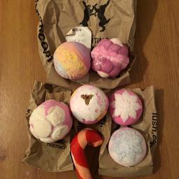 LUSH bath bombs.
Includes snow fairy and other Christmas bombs.