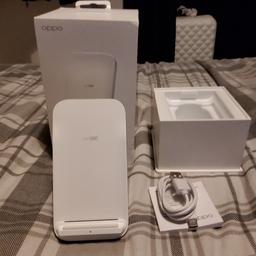 oppo wireless like new posted out the same day if paid for before 2pm next day delivery the chargers are on ebay some are selling for £96 pounds got 2 of them £40 each