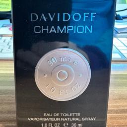 Verkaufe hier ein original verpacktes Parfüm  Davidoff Champion 30 ml Eau de Toilette
NICHTRAUCHERHAUSHALT 
Keine Garantie oder Rücknahme da Privatverkauf 
Abholung in 96129 Geisfeld oder Versand gegen Kostenübernahme
