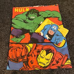 Dunelm Marvel cot bed duvet set, reversible. Immaculate condition